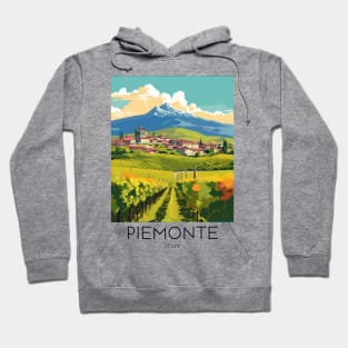 A Pop Art Travel Print of Piemonte - Italy Hoodie